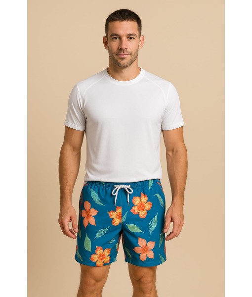 Short Floral Estampado Calção elastano P M G Gg Verão
